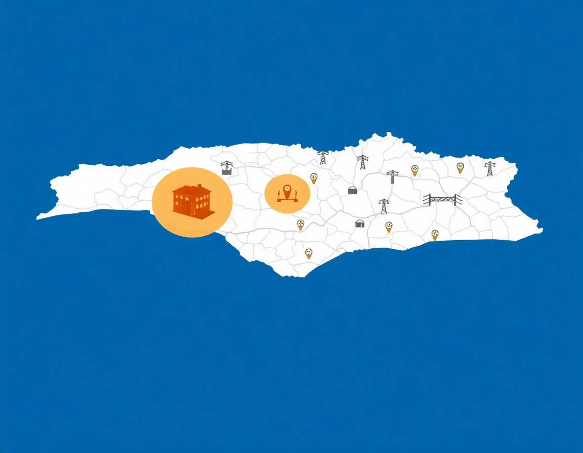 Electrical Service Areas Map
